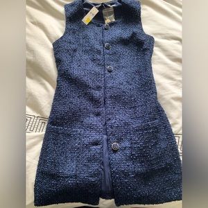 NWT endless rose tweed sleeveless dress XS